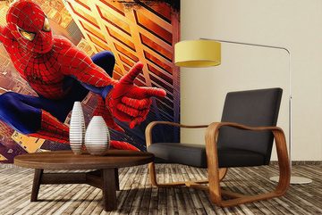 WandbilderXXL Fototapete Spiderman, glatt, Retro, Fernseheroptik, Vliestapete, hochwertiger Digitaldruck, in verschiedenen Größen