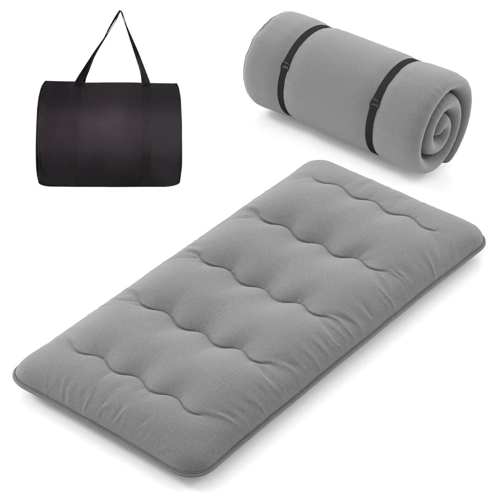 Futonmatratze, COSTWAY, 10 cm hoch, Futon Matratze, Tatami-Matte, Klappmatratze, 90x200cm