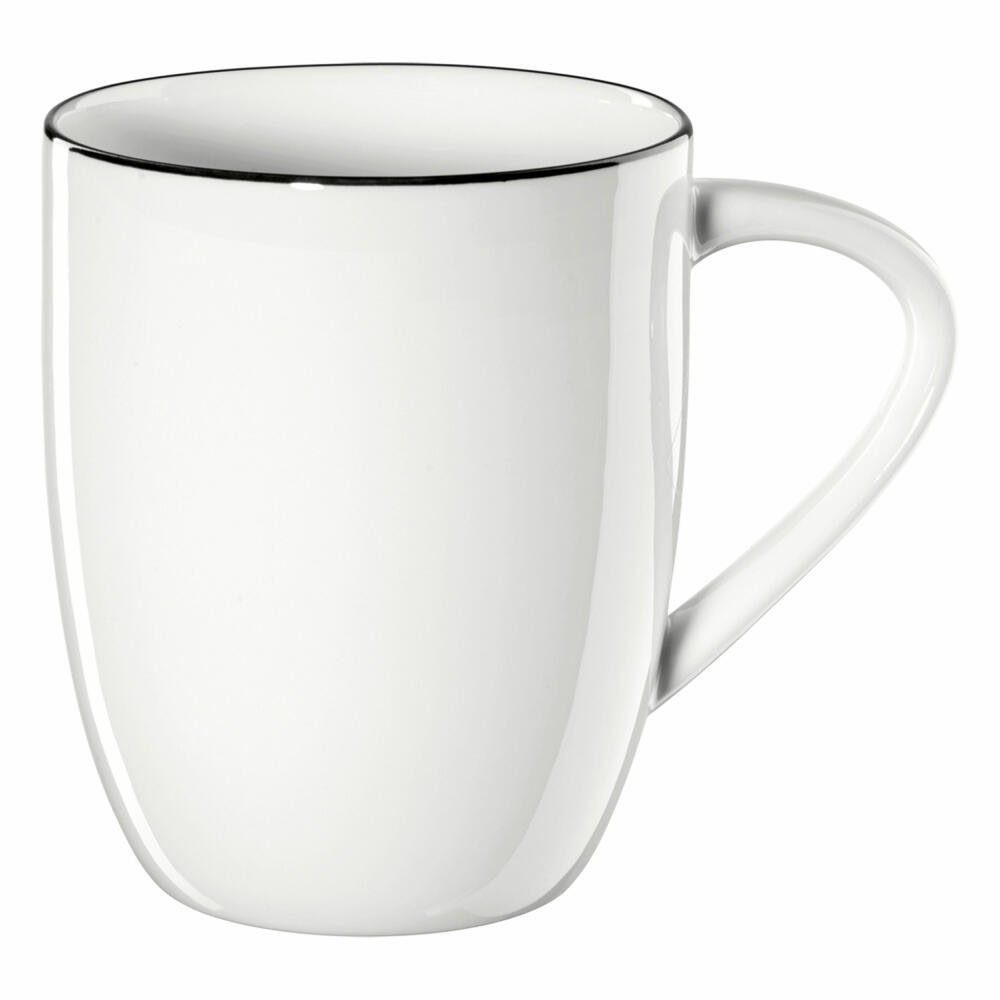 ASA SELECTION Becher Ligne Noire 350 ml, New Bone China