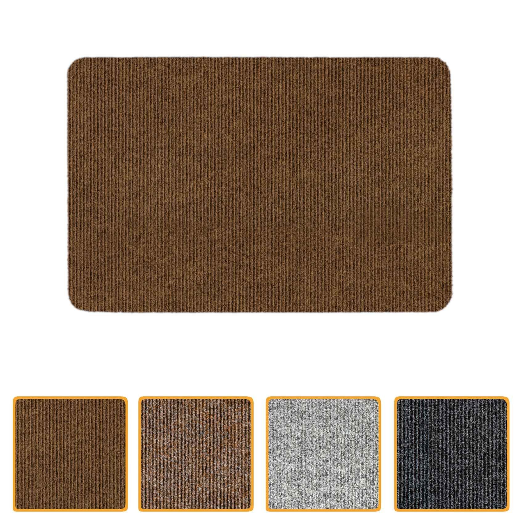 ANRO Fußmatte Türvorleger Schmutzfangmatte STRIBET, eckig, Höhe: 3 mm, Clea günstig online kaufen