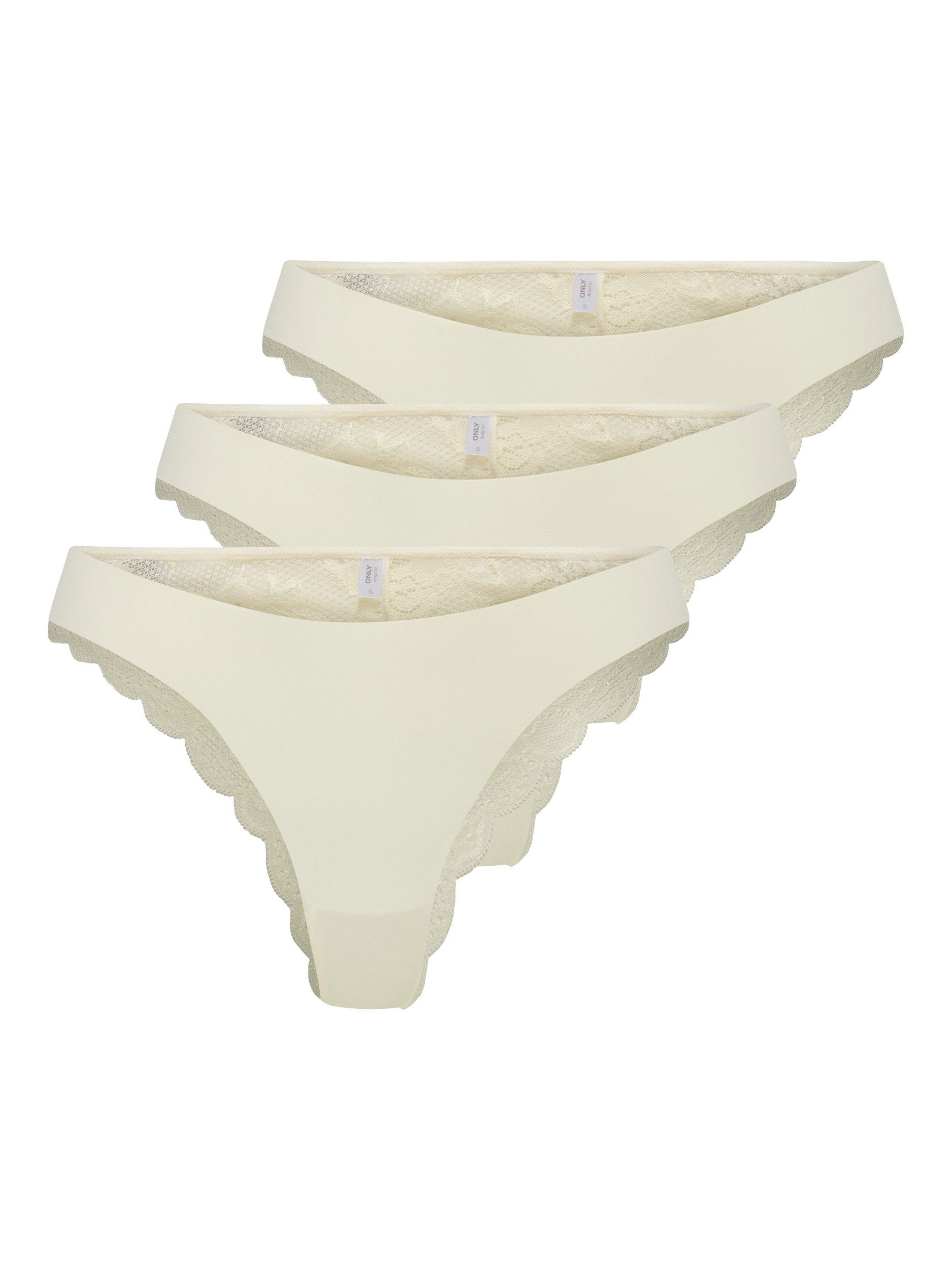 ONLY Brasilslip ONLCHLOE LACE BRAZIL 3-PACK NOOS ACC (Packung, 3-St)