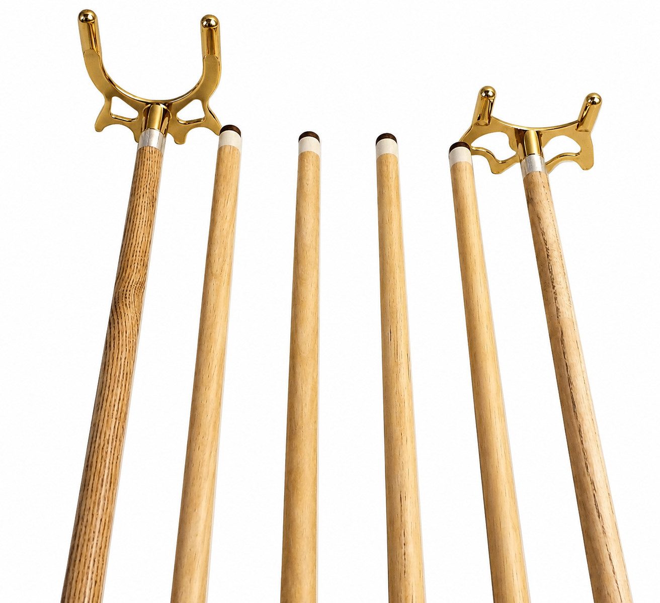 John West Billardqueue Billard Set - Wandhalterung + 4 Profi Billardqueues + 2 Brückenqueues, (1-tlg)