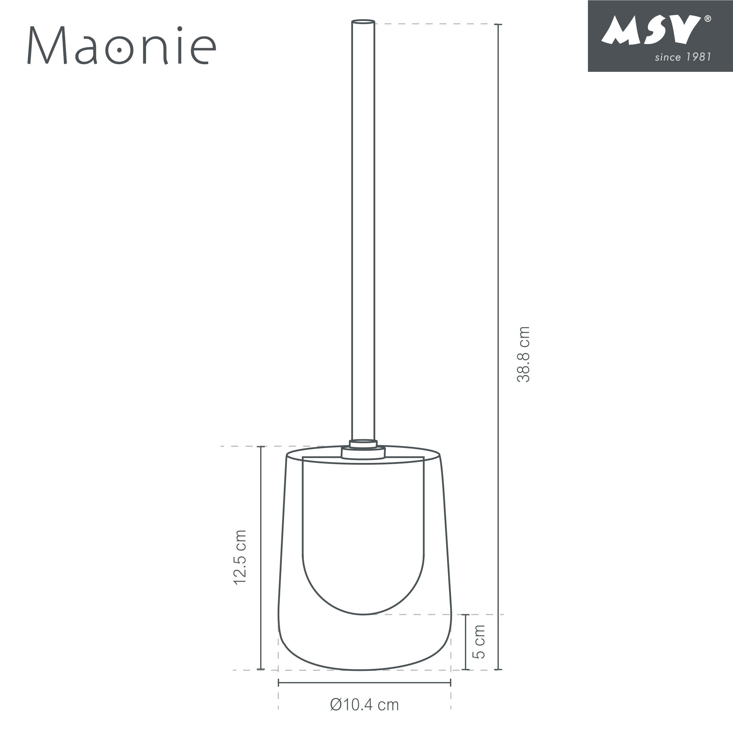 MSV WC-Reinigungsbürste MSV WC-Bürste mit Halter, Keramik, Maonie, Petrol, matt
