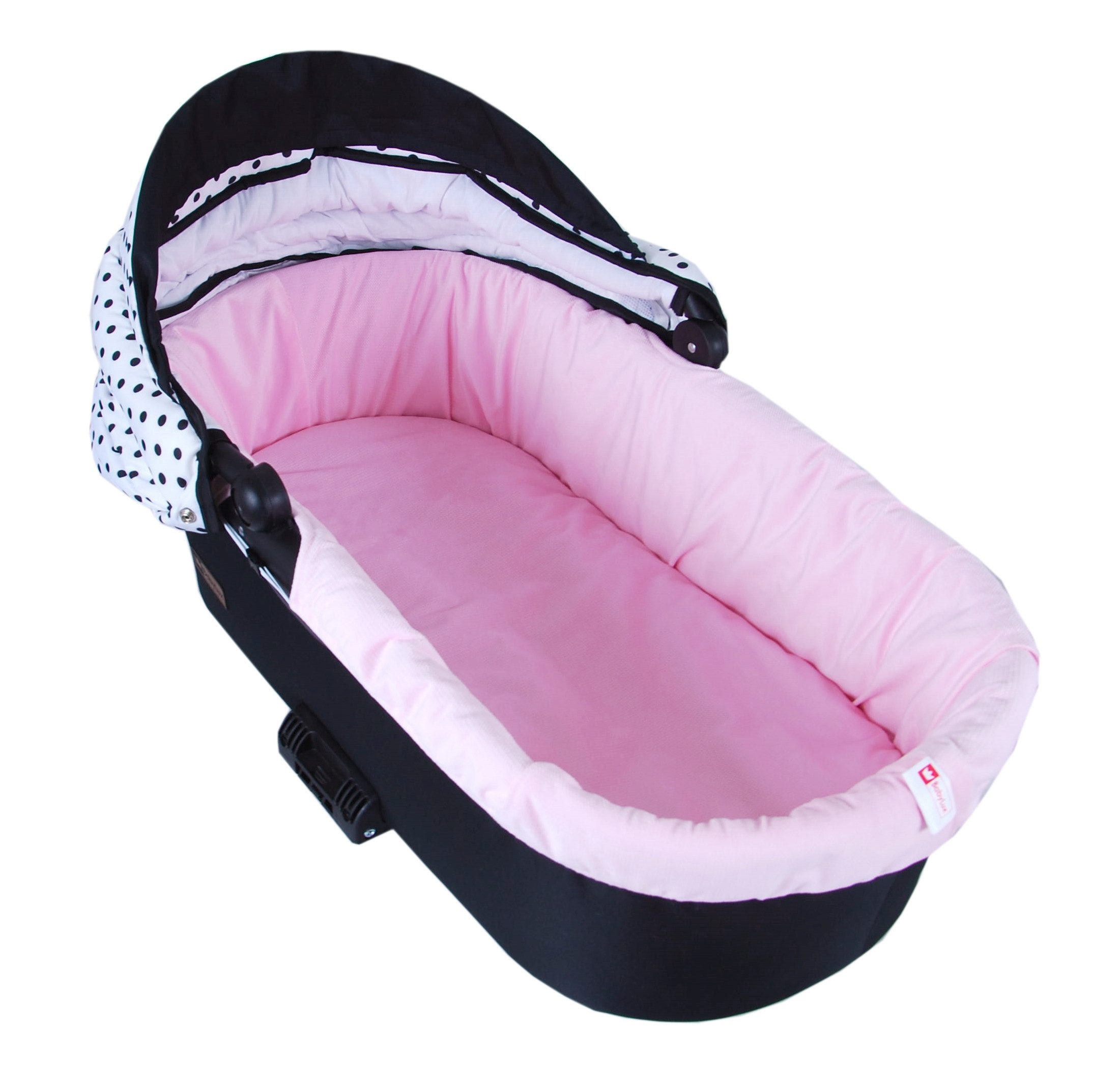 BabyLux Kinderwagen-Bezug BABYLUX Nestchen für Kinderwagen BABYWANNE + Matratze 2 Tlg Set, W101 Velvet Rosa