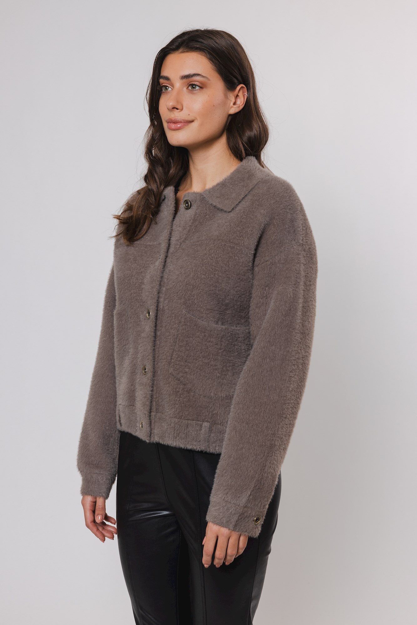 Rino & Pelle Strickjacke BUBBLY mit flauschiger Optik günstig online kaufen