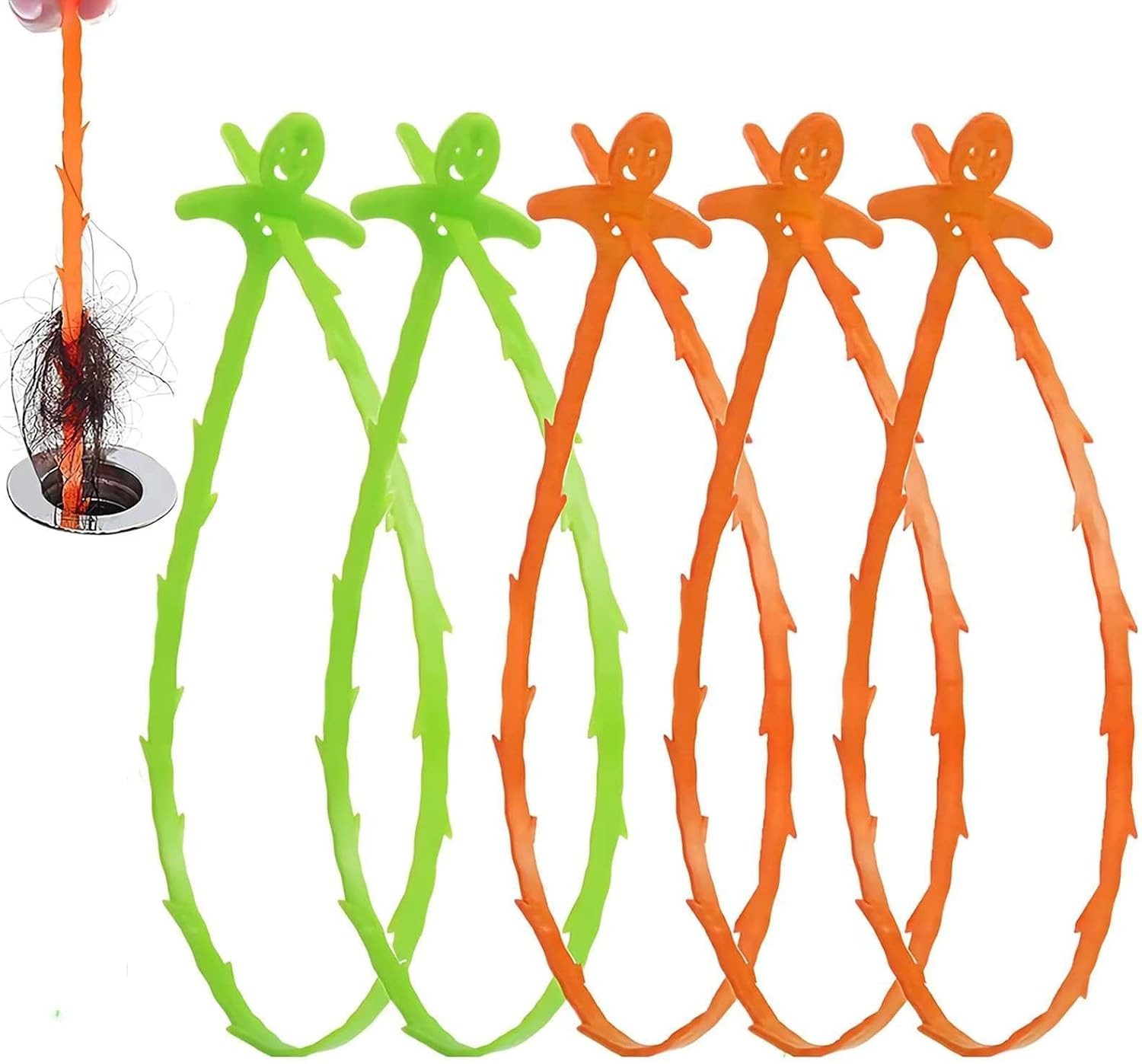 FELIXLEO Rohrreinigungsspirale 20 Stück Abflussreiniger Spirale 50 cm Abflussreiniger Sticks, (1 tlg)