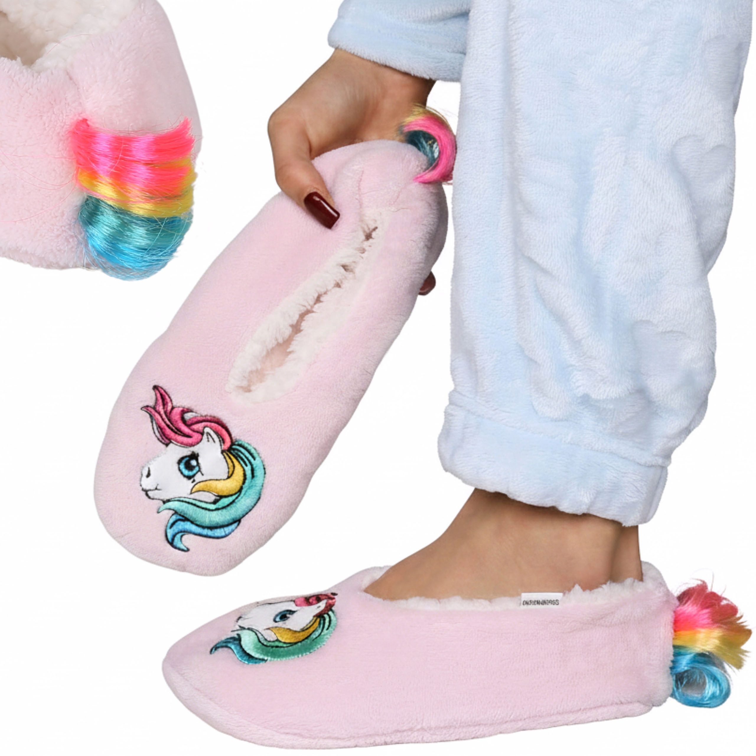 My Little Pony My Little Pony rutschfeste Damenhausschuhe warm und weich für Zuhause Hausschuh