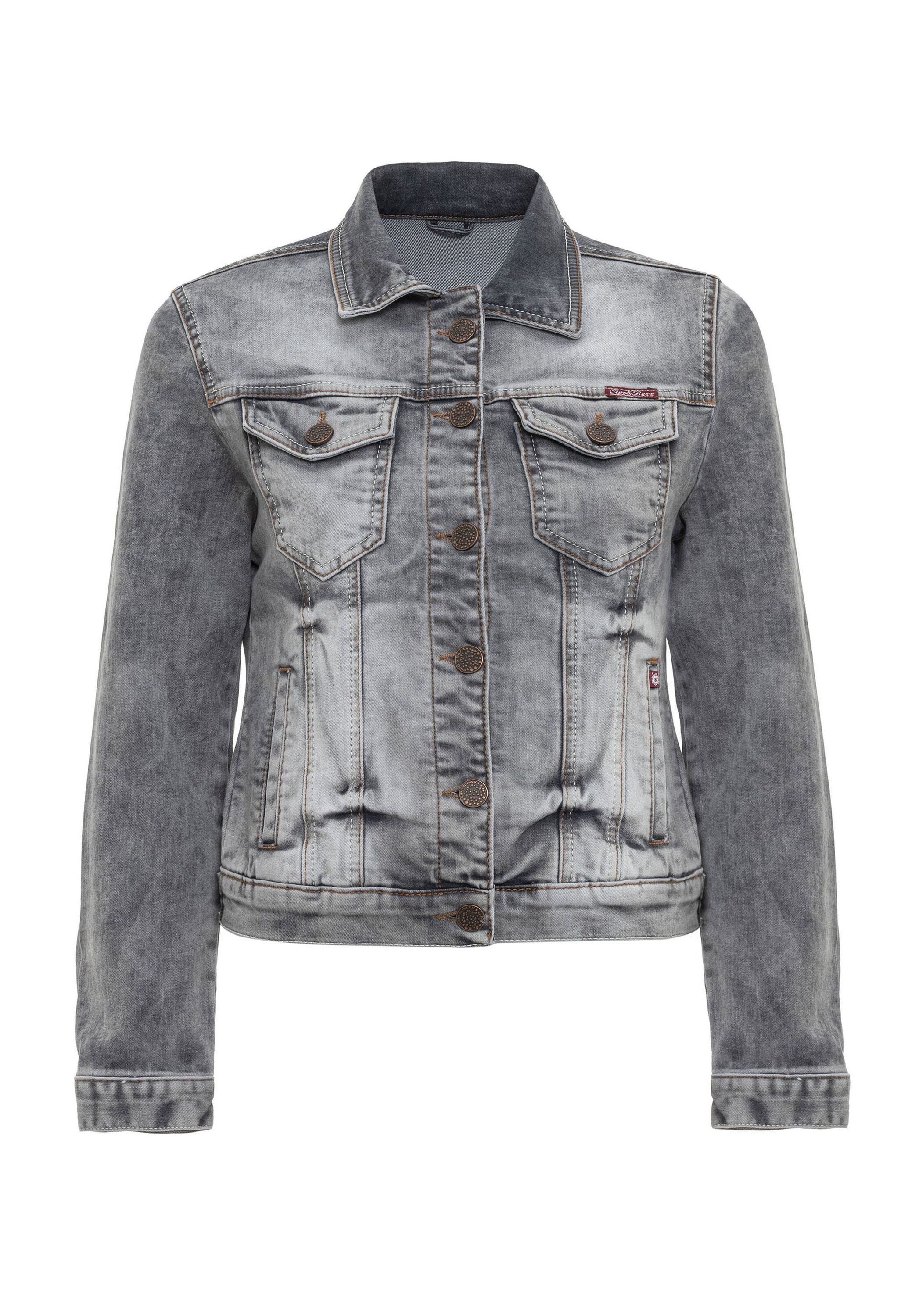 Cipo & Baxx Jeansjacke Jeansjacke Mit praktischen Brusttaschen, WJ212 – Bild 2 von 5