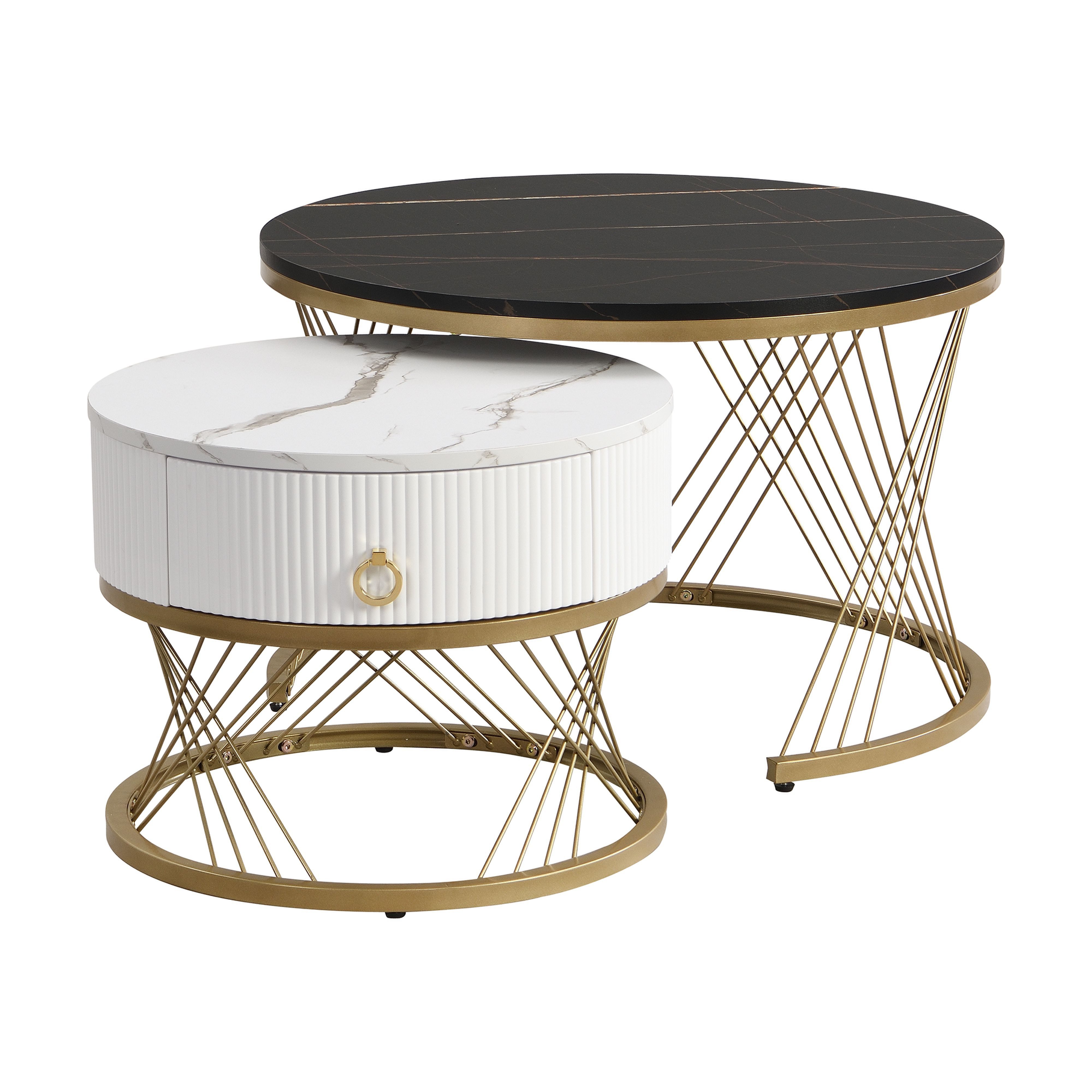 BlingBin Couchtisch Eleganter Zusammensetzbarer Satztisch, Sofatisch günstig online kaufen