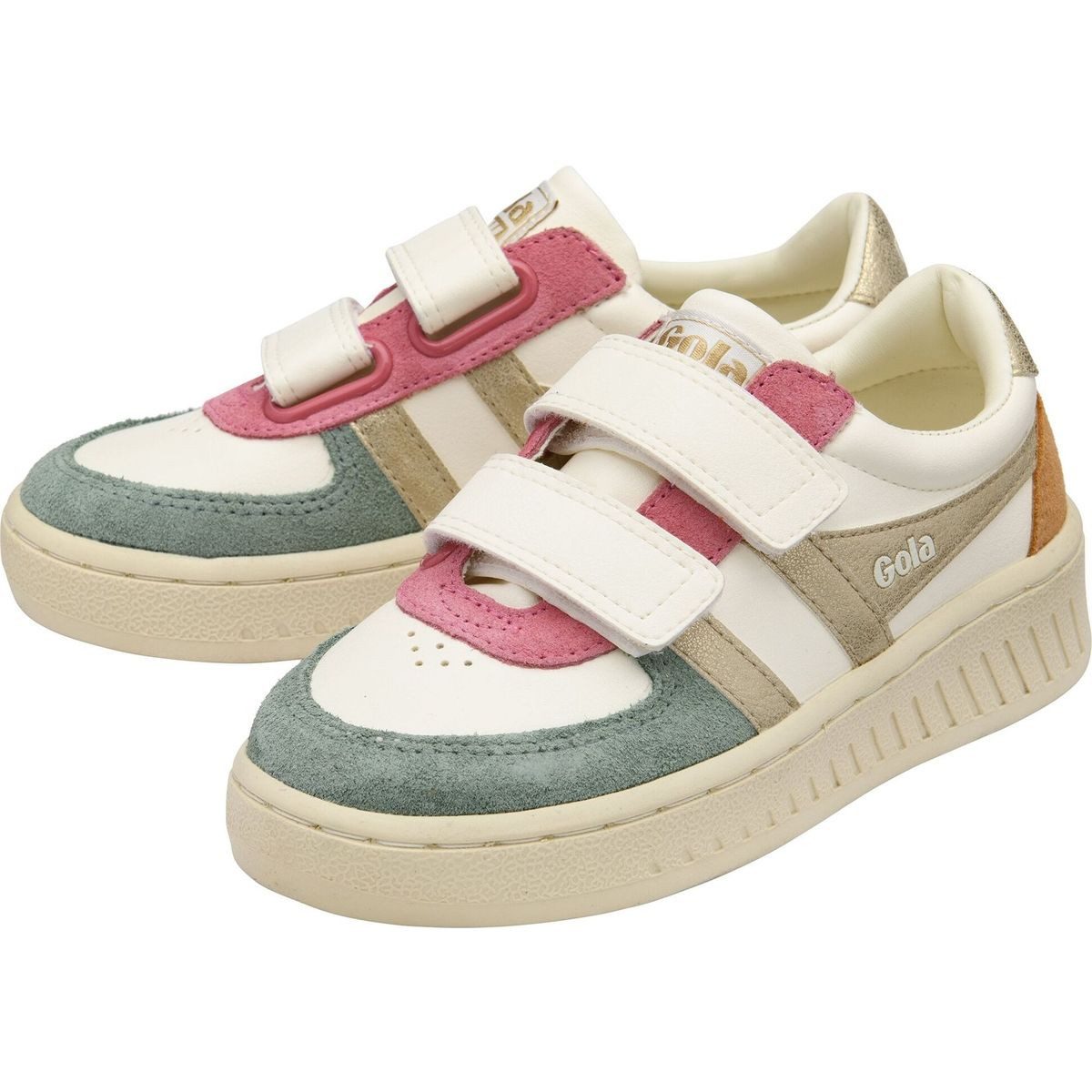 Gola Grandslam Quadrant Strap Sneaker Kids Outdoorschuh Modischer Kinder-Sneaker mit recyceltem Material, doppeltem