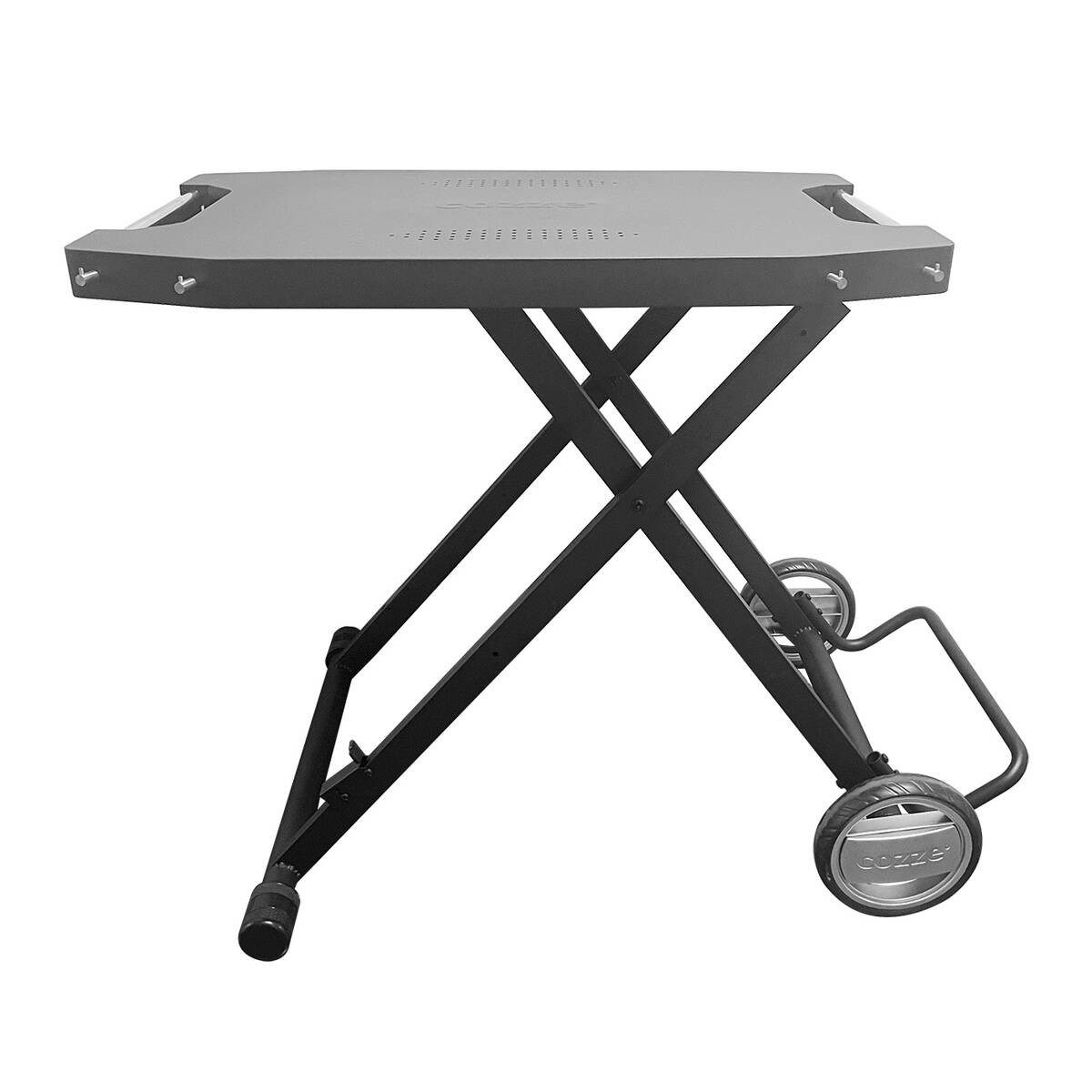 COZZE Klapptisch Klappbarer Tisch (Einzeln, mit Rädern), 50 kg Tragkraft, klappbar