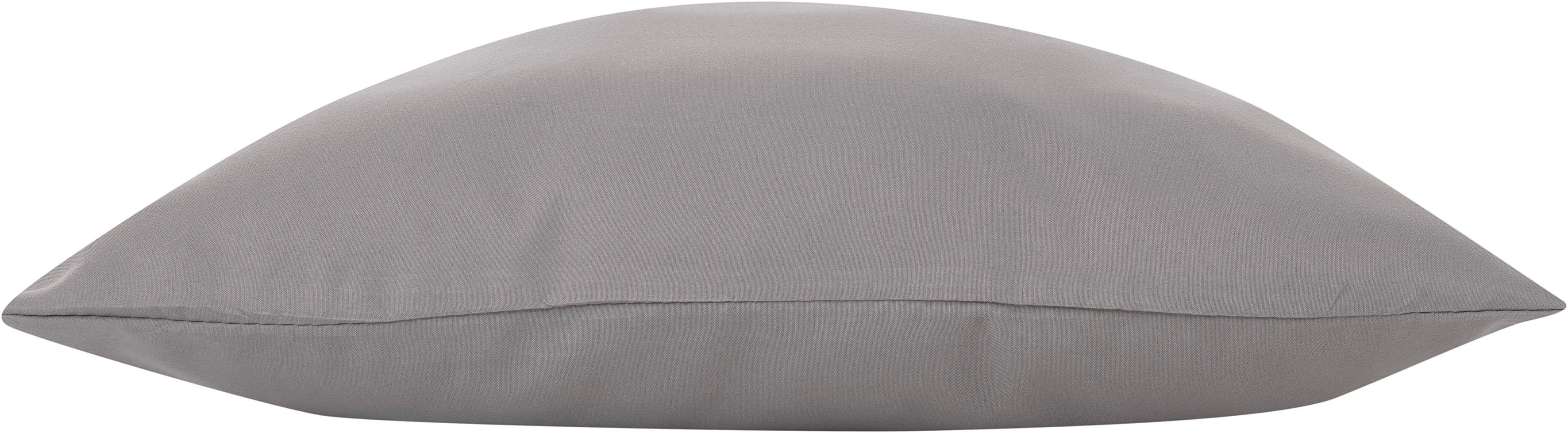 OTTO home Dekokissen Parry Microfaser, 2-er Set, unifarben, Kissenhüllen ohne Füllung, mit Reißverschluss