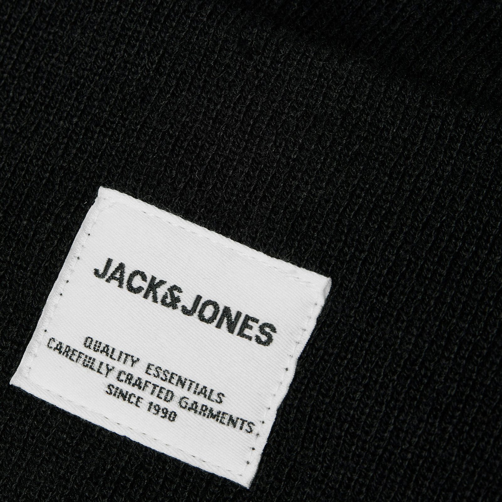 Jack & Jones Strickmütze Long Knit Beanie mit Logopatch – Bild 4 von 4