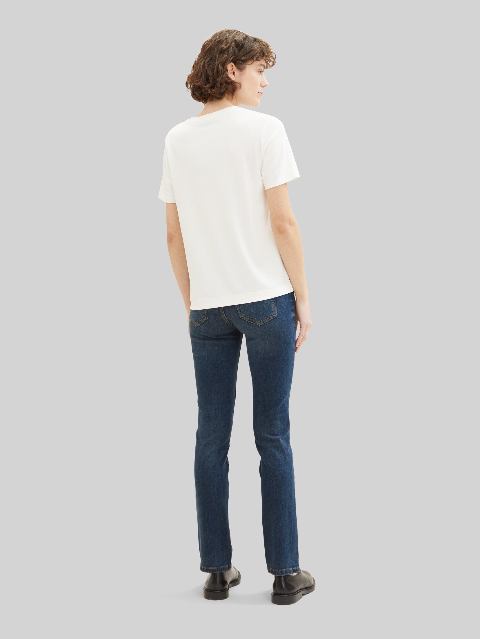 TOM TAILOR Straight-Jeans Jeanshosen TTALEXA STRAIGHT Jeans – Bild 4 von 5