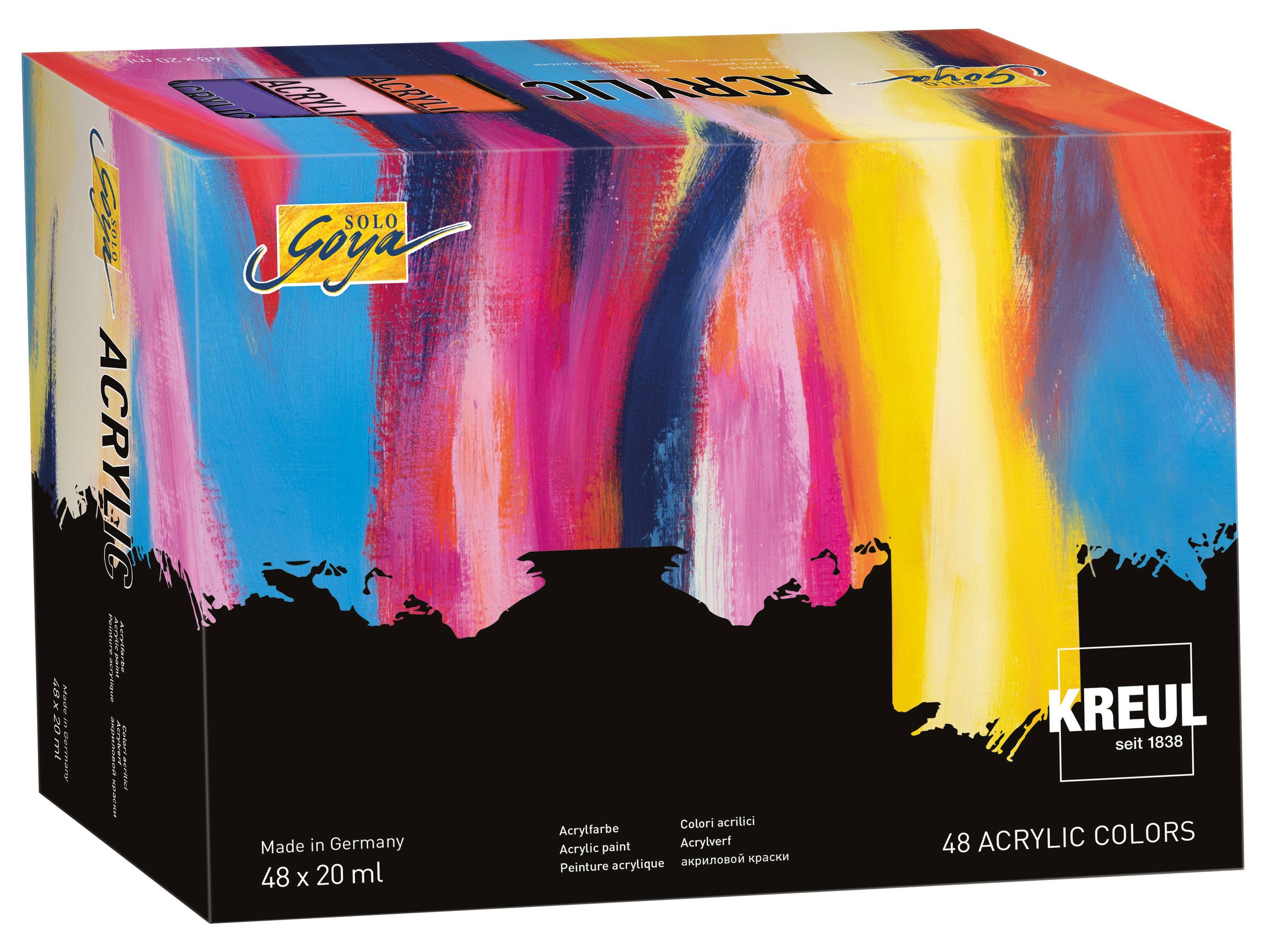 Kreul Acrylfarbe SOLO GOYA Acrylic Tuben, 48 x 20 ml