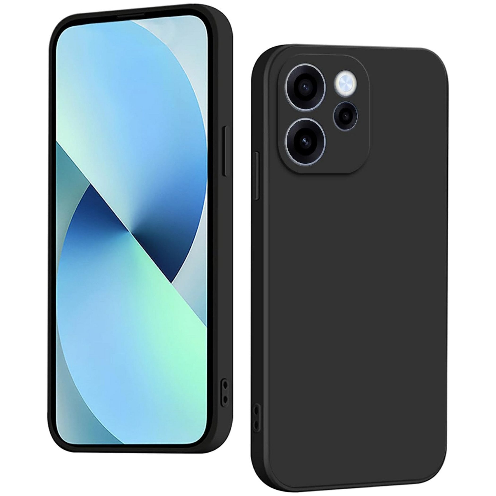 Handyhülle für Oppo Reno 15 Pro Mini 5G TPU Silikon Dünn Flexibel Cover Schwarz