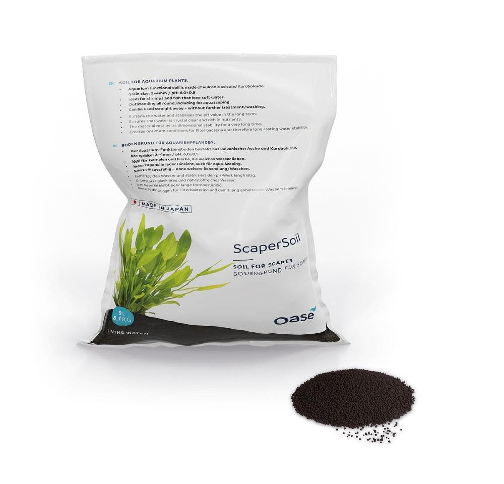 OASE Aquariensand Scaperline Soil Bodengrund schwarz 9 Liter