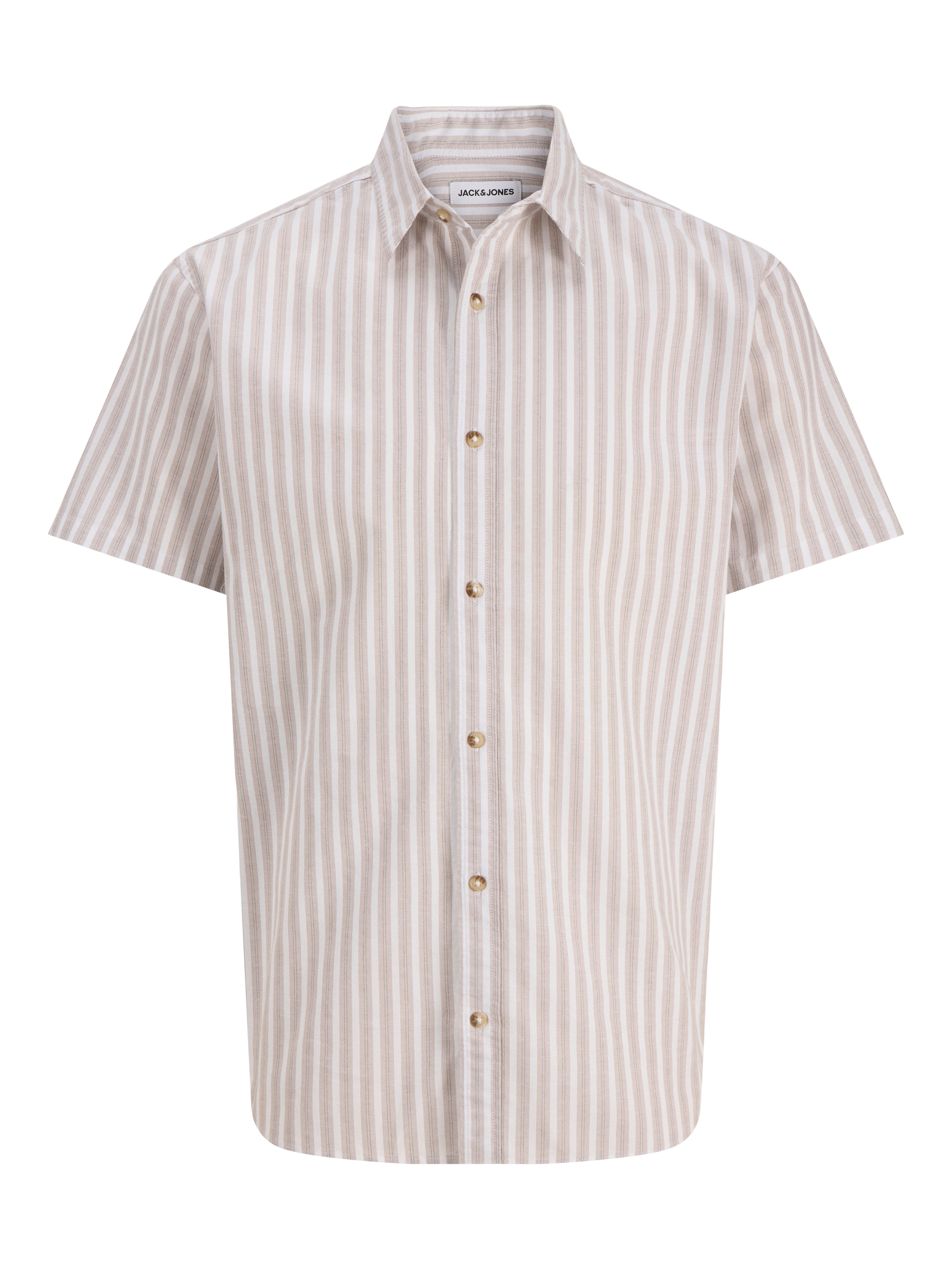 Jack & Jones Kurzarmhemd JJCHAD OXFORD STRIPE SHIRT SS