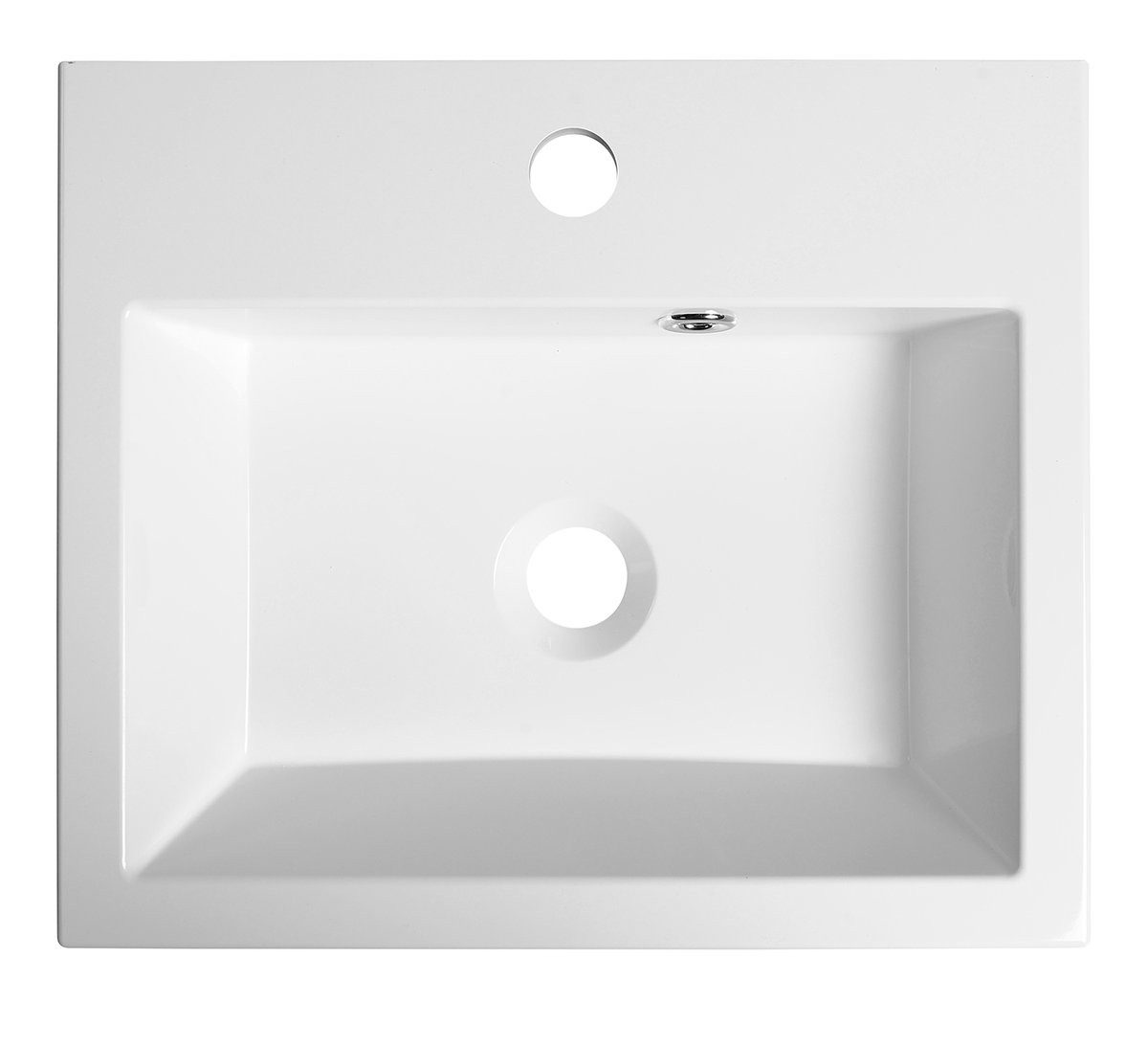 Sapho Waschtisch ORINOKO Gussmarmor-Waschtisch 42x10x36cm, weiß, Sapho-OR042