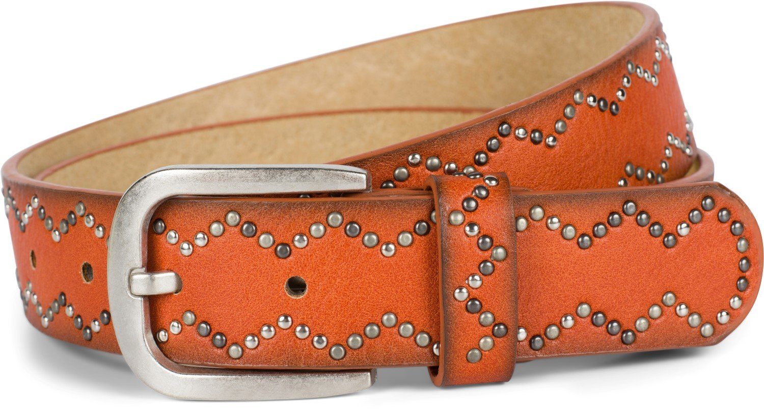 styleBREAKER Nietengürtel Nietengürtel mit Nieten im günstig online kaufen