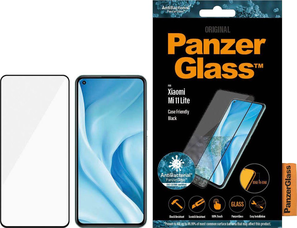 PanzerGlass E2E Schutzglas Xiaomi Mi 11 Lite für Mi 11 Lite, Displayschutzfolie