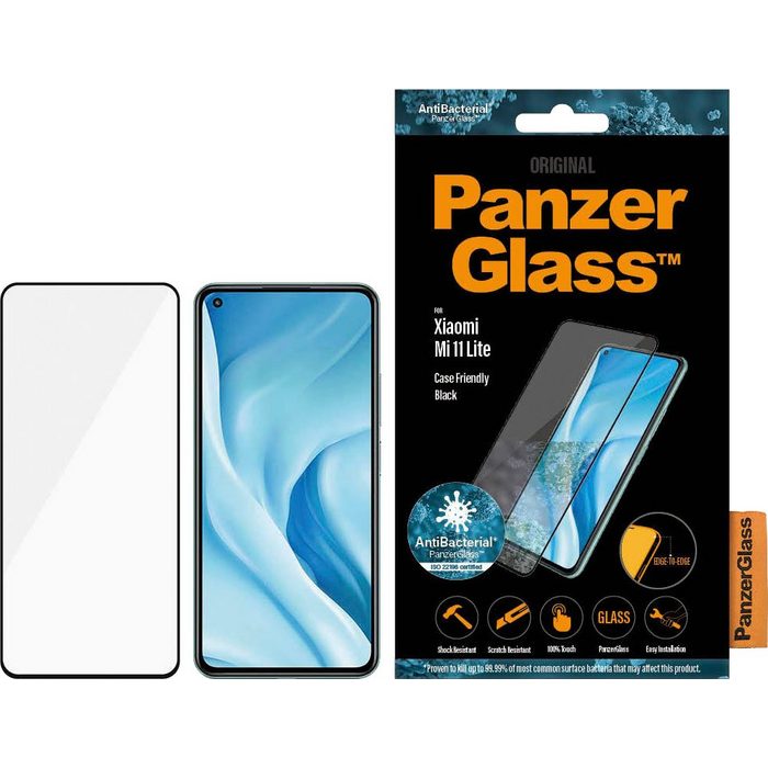 PanzerGlass E2E Schutzglas Xiaomi Mi 11 Lite für Mi 11 Lite Displayschutzfolie