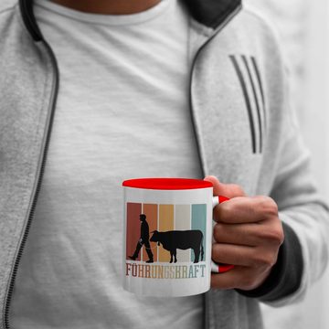 Trendation Tasse Bauer Landwirt Tasse Kuh Führungskraft Tasse Kaffee-Becher für Bauern