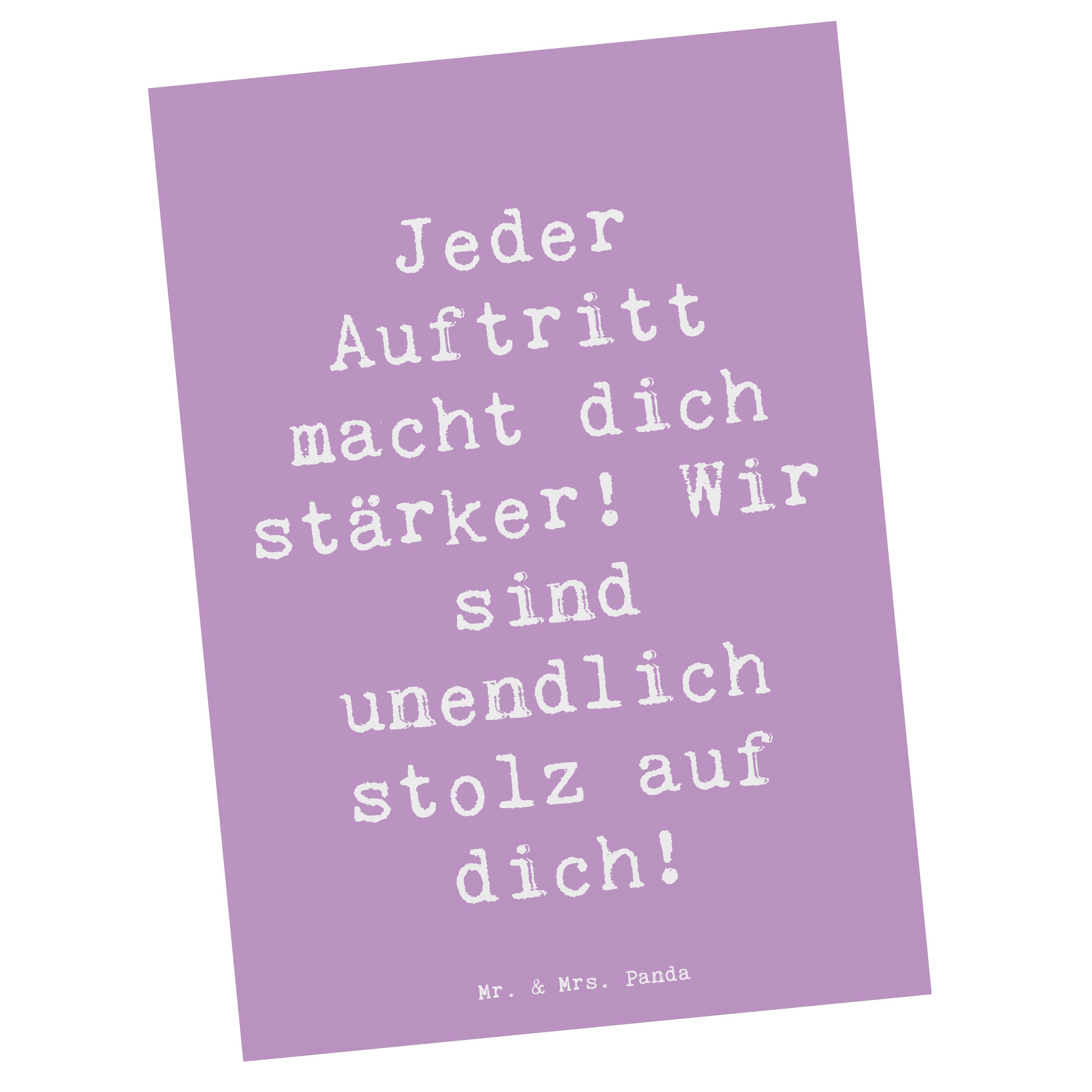 Postkarte Vokale musikalische Auftritte meistern - Lavendeltraum - Geschenk, st