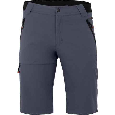 Bergson Outdoorhose ARRESÖ COMFORT Bermuda Herren Wandershorts, leicht, strapazierfähig, Normalgrößen, grau/blau