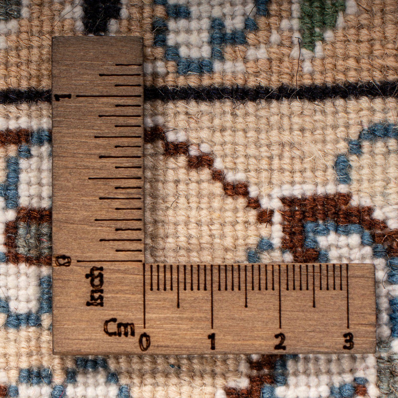 x 10 Orientteppich Nain mm, morgenland, 98 Höhe: - rechteckig, Einzelstück Handgeknüpft, dunkelblau, - - Wohnzimmer, - 156 mit cm Royal Perser Zertifikat
