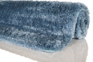 Badematte Porto Azzurro Homie Living, Höhe 30 mm, rutschhemmend beschichtet, fußbodenheizungsgeeignet, schnell trocknend, Polyester, rechteckig, Badteppich, uni, rechteckig & rund, waschbar, Badezimmerteppich