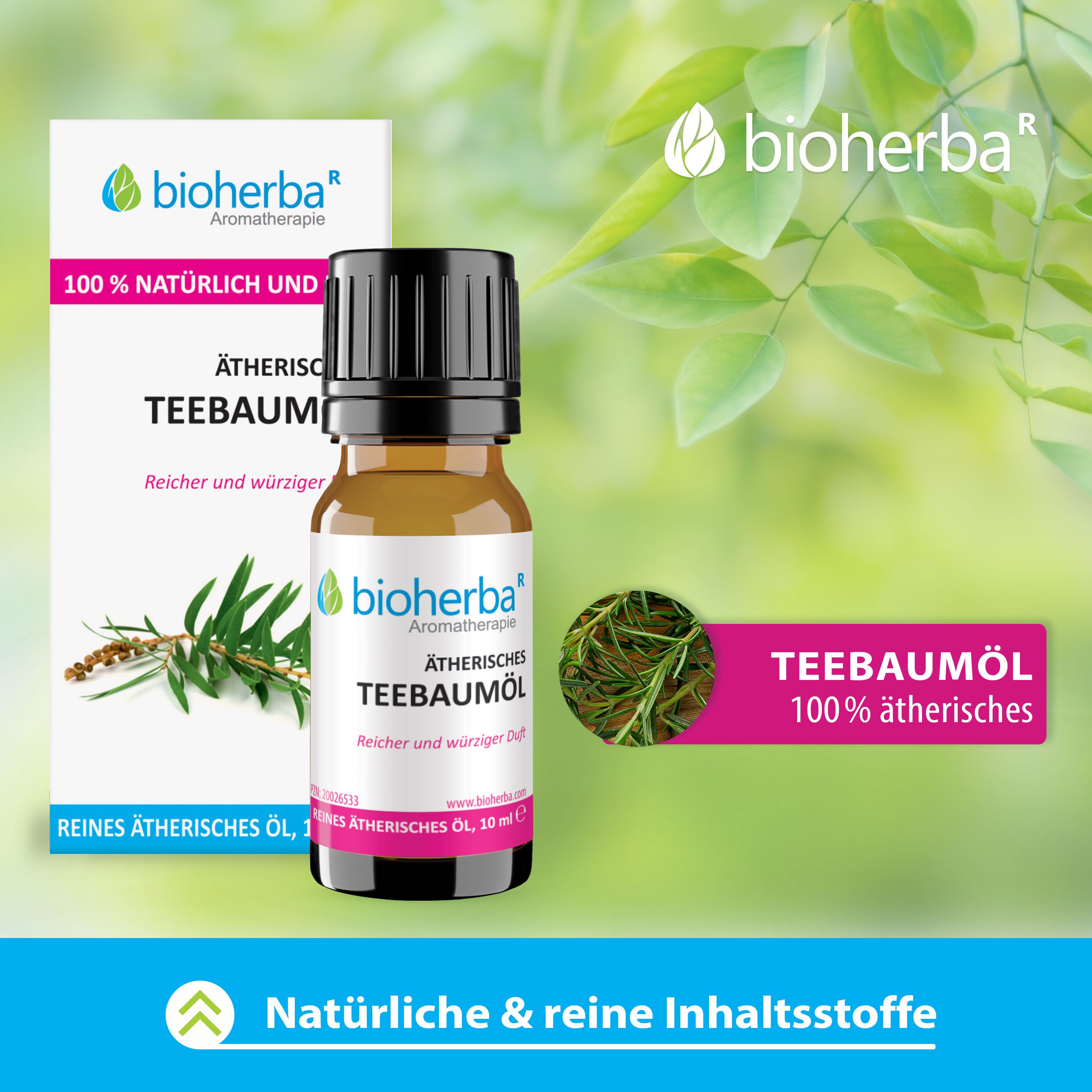 BIOHERBA R Pflege-Set Bioherba Ätherisches reines Teebaumöl 10 ml