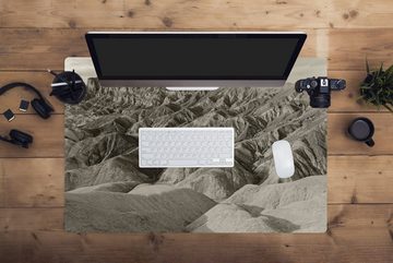 MuchoWow Gaming Mauspad Sepia von Zabriskie Point Kalifornien Druck (1-St), Büro für Tastatur und Maus, Mousepad Gaming, 90x60 cm, XXL, Großes