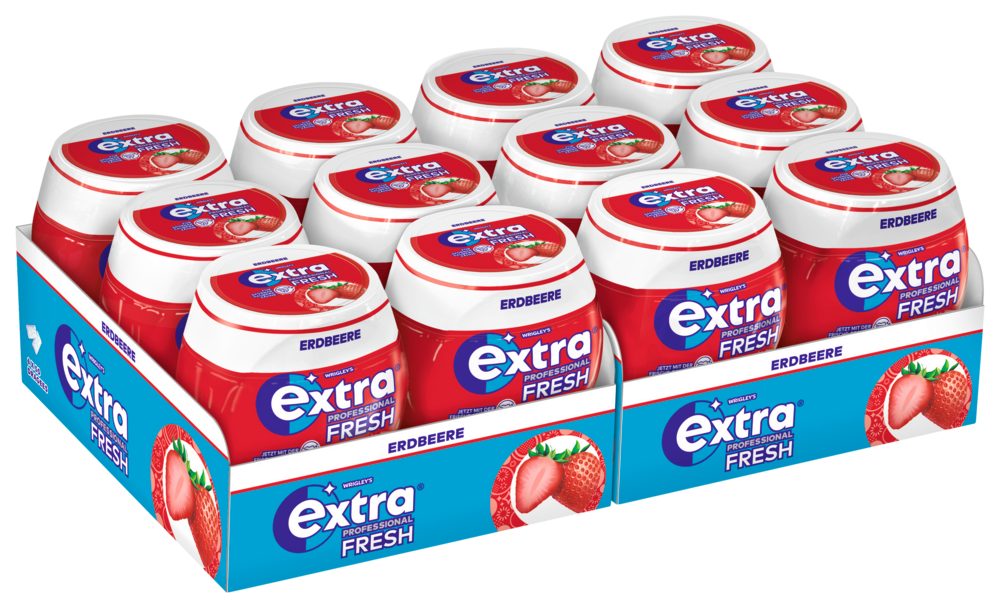 EXTRA Süßigkeit EXTRA PROFESSIONAL Fresh Dose Erdbeere 2x6x50 Dragees