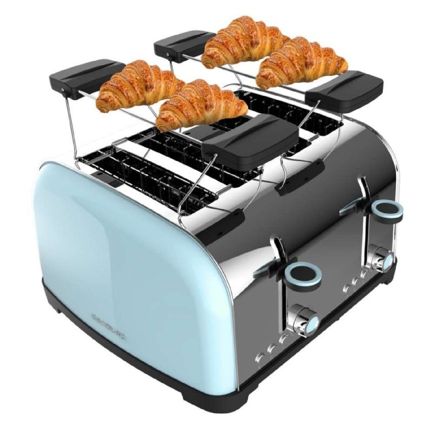 Cecotec 2-in-1-Toaster Toastin' time 1500 Double Blue, 1700 W, Toastin' time 1500 Double Blue