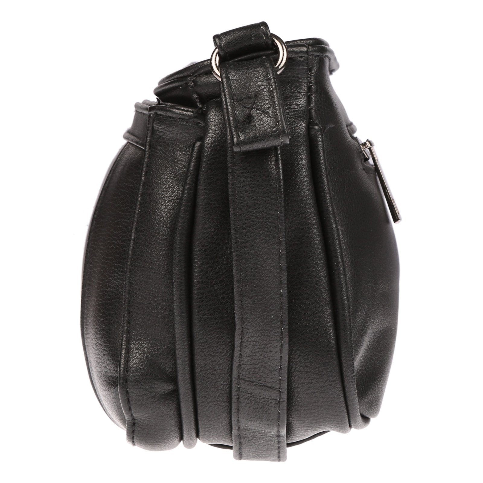Christian Wippermann Umhängetasche Damen Tasche Schultertasche Umhängetasche Crossover Bag Leder Optik (1 tlg), Crossover Bag Leder Optik Handtasche Überschlag – Bild 2 von 5