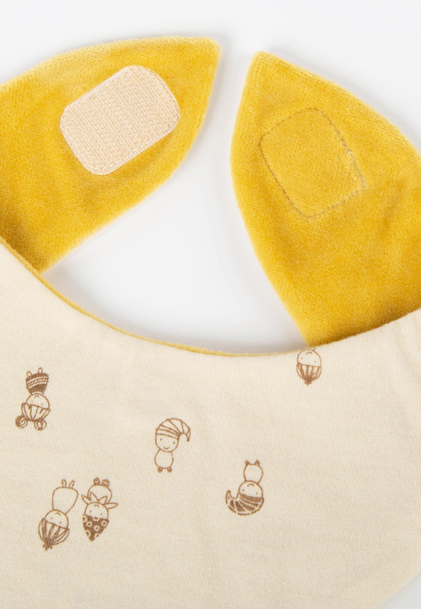 Dreieckstuch Wendehalstuch gelb/beige Accessoire (1-St) Baby Sigikid Klettverschluss, mit