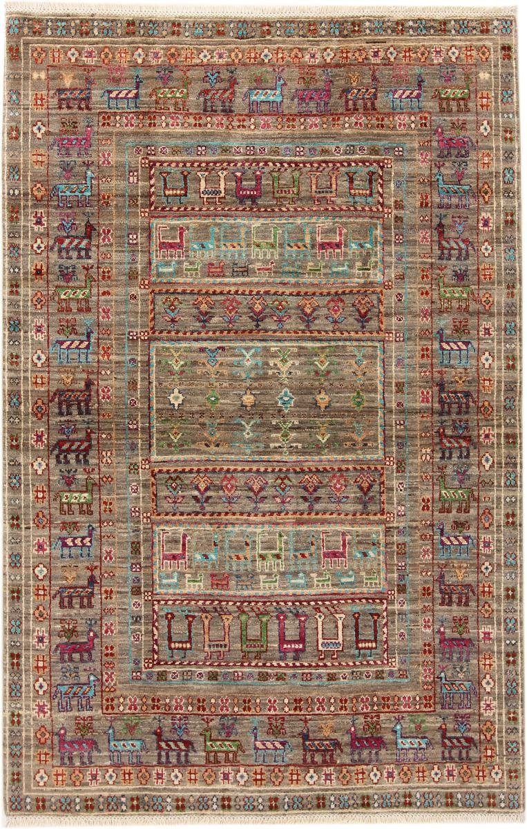 Orientteppich, mm 5 119x185 rechteckig, Höhe: Trading, Handgeknüpfter Arijana Nain Orientteppich Shaal