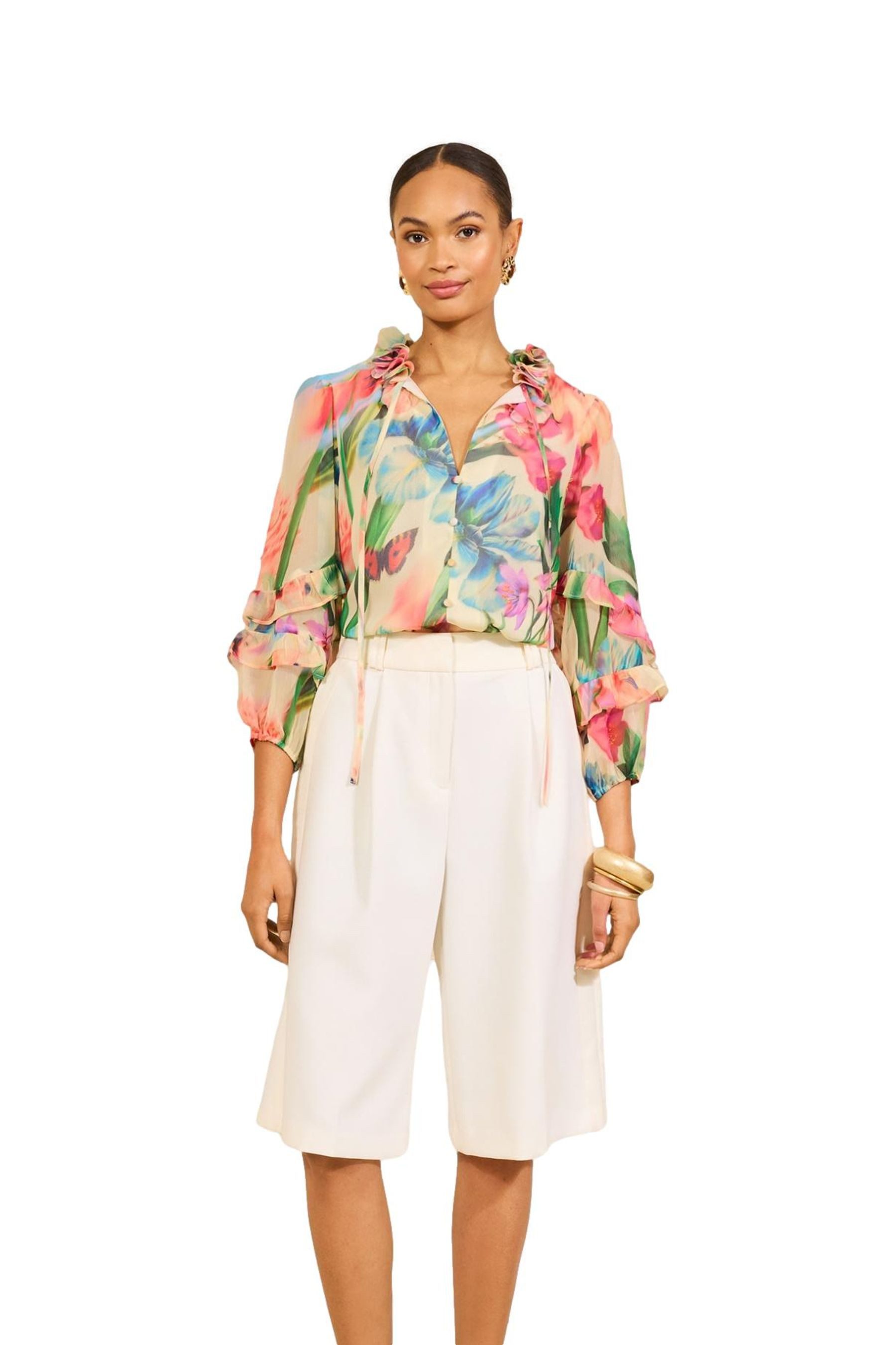 Langarmbluse Love & Roses Langärmelige Bluse, Regular