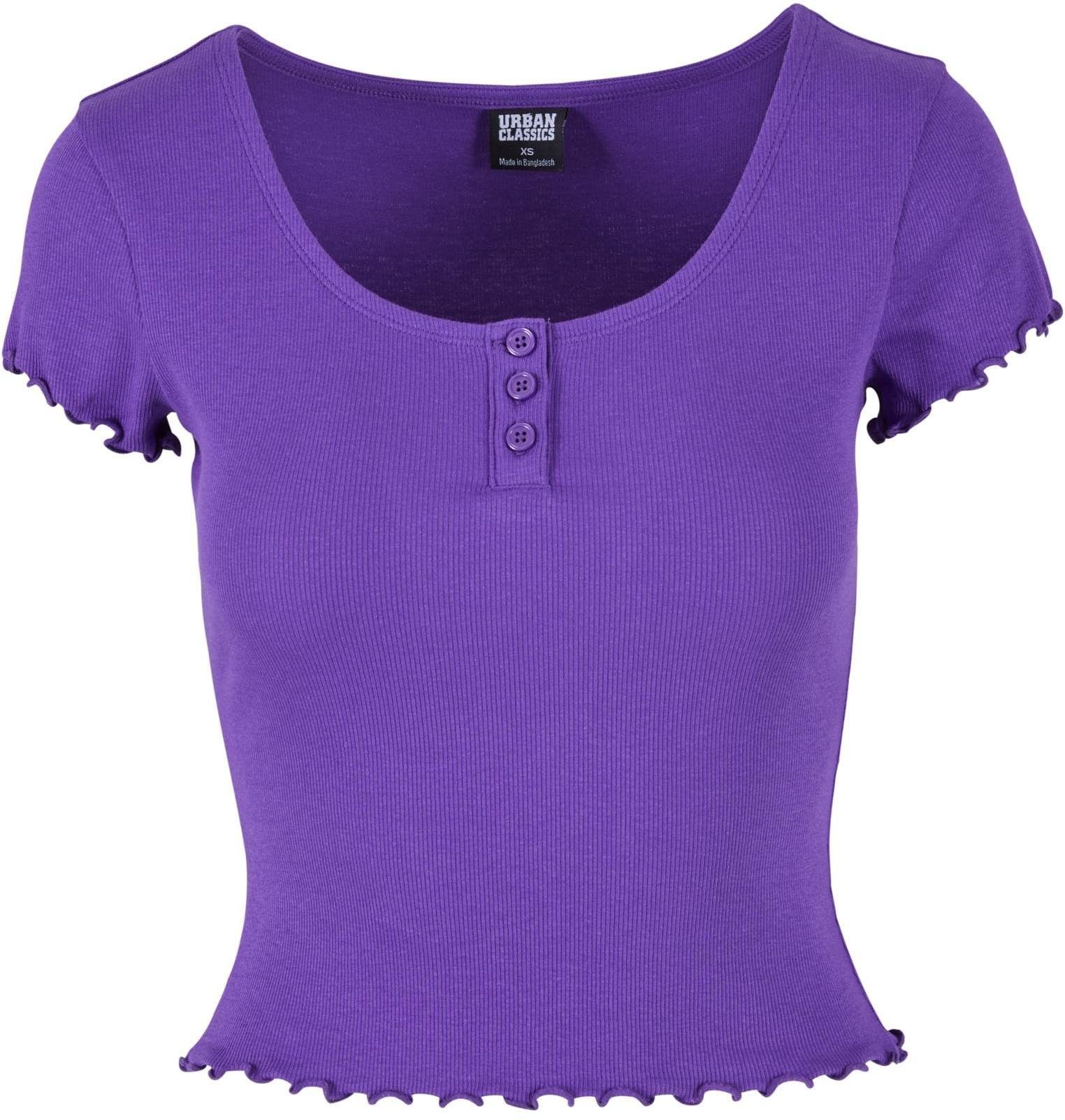 Rundhalsshirt Ladies Rib Babylock Tee Damen T-Shirt