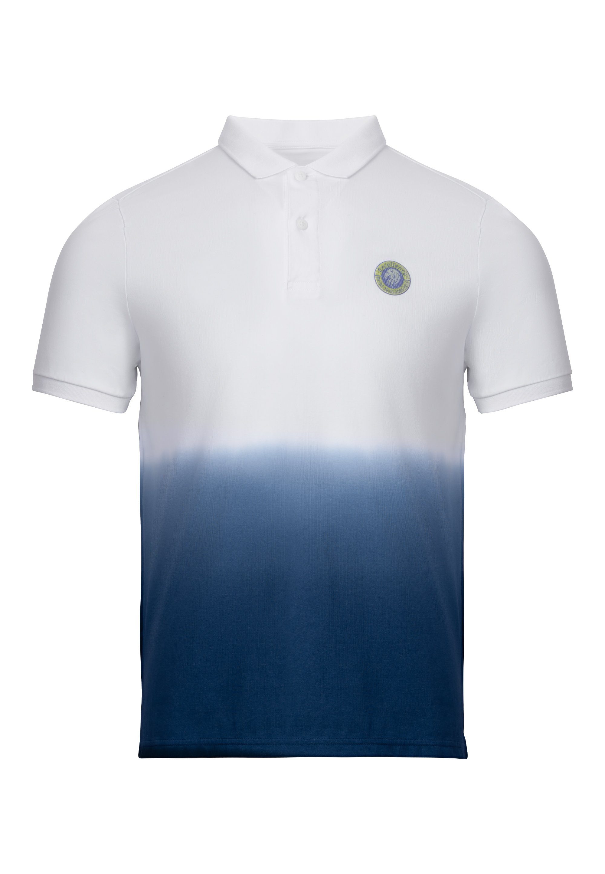 Dye-Effekt blau-weiß Dip GIORDANO mit Poloshirt