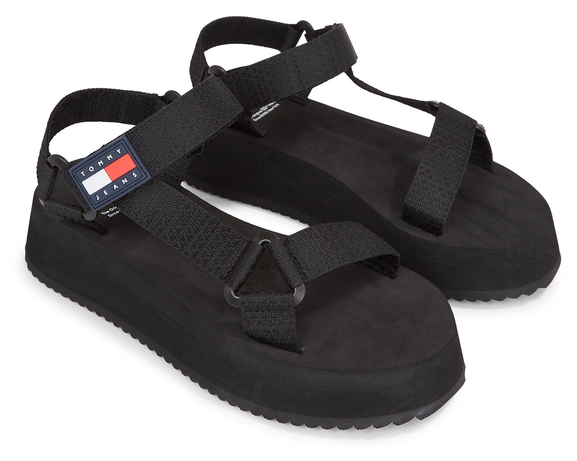 Tommy Jeans TJW EVA SANDAL Sandale, Sommerschuh, Sandalette, Plateauabsatz, im Trekking-Look