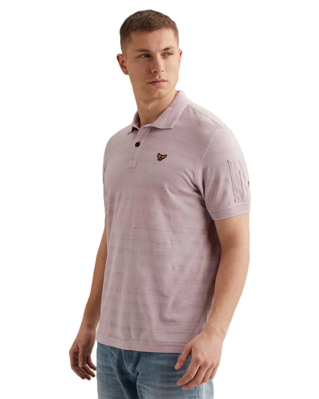 PME LEGEND Poloshirt - Injected Popcorn Struktur Polo - Shirt kurzarm - Kurzarmshirt Herren