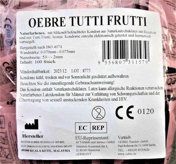 OEBRE Kondome Oebre "Tutti Frutti" - Club-Condom - 100 Kondome