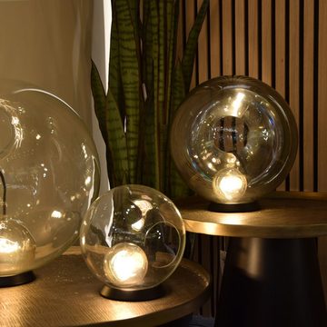 s.luce Tischleuchte Orb Glaskugel Gold Verspiegelt