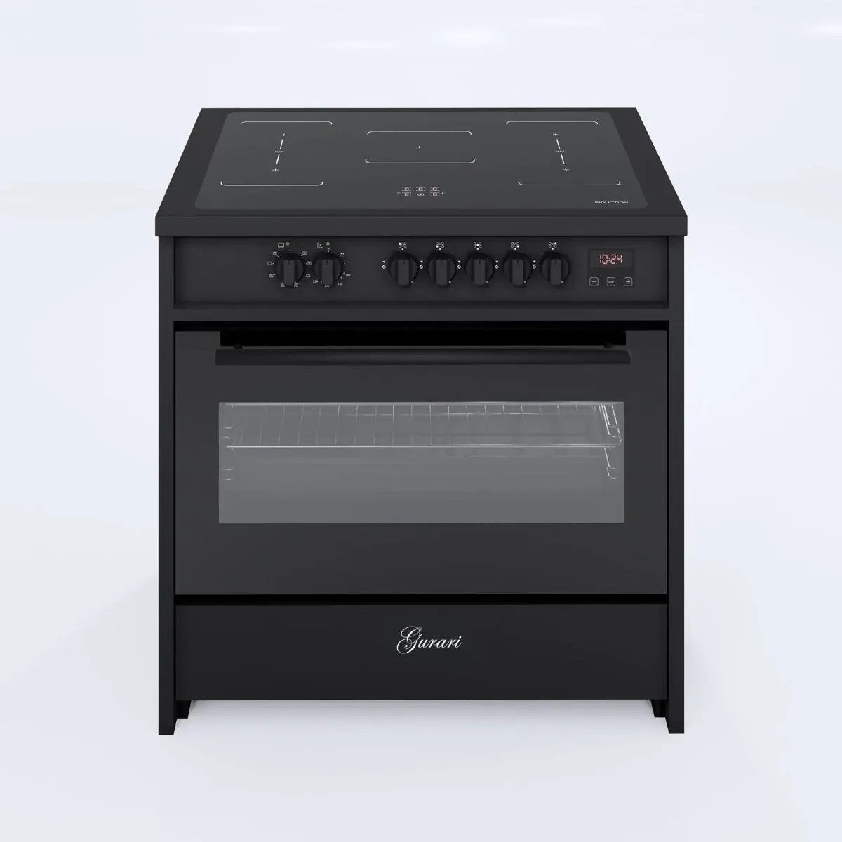 Induktions-Standherd Induktions-Standherd E 913 BL/ 90cm Induktionskochfeld