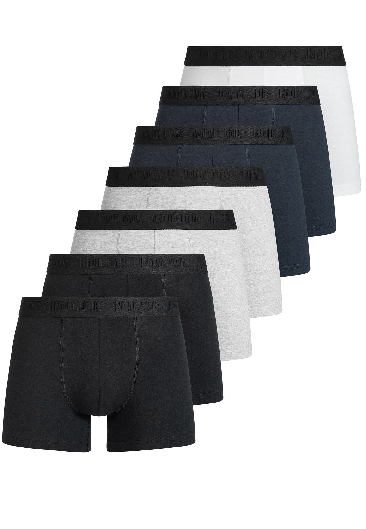 Indicode Boxershorts Copenhagen Black/Grey/Navy/White