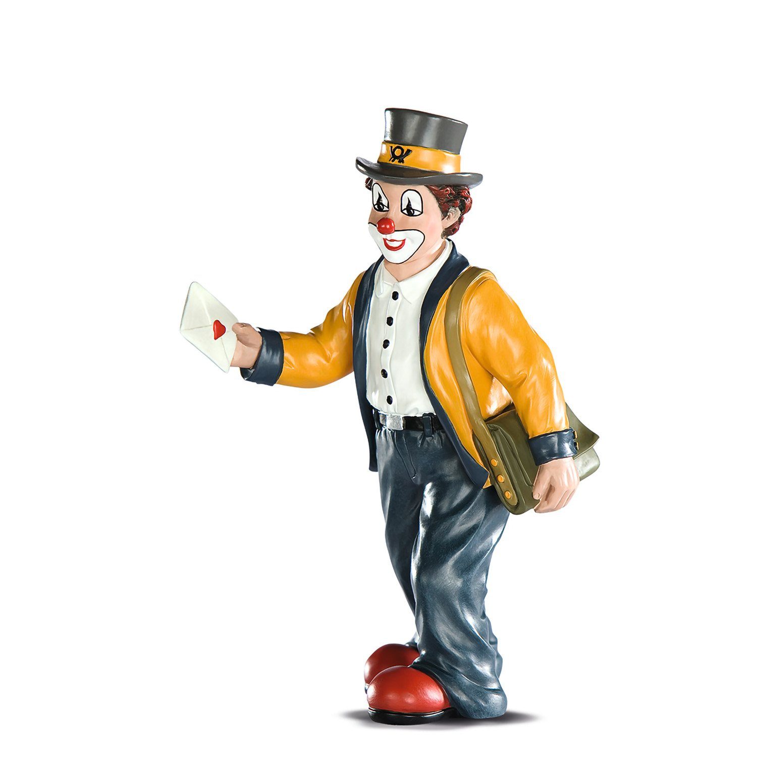 GILDE Sammelfigur Gildeclowns Figur Die gute Nachricht - mehrfarbig - H. 16cm (1 Stück)