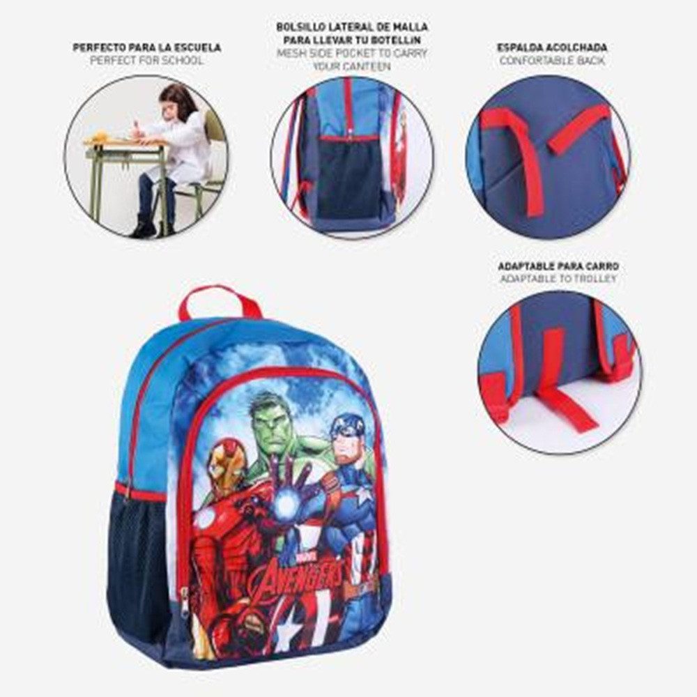 MARVEL Kinderrucksack Avengers Schulranzen, Tasche 41 cm (1-tlg)