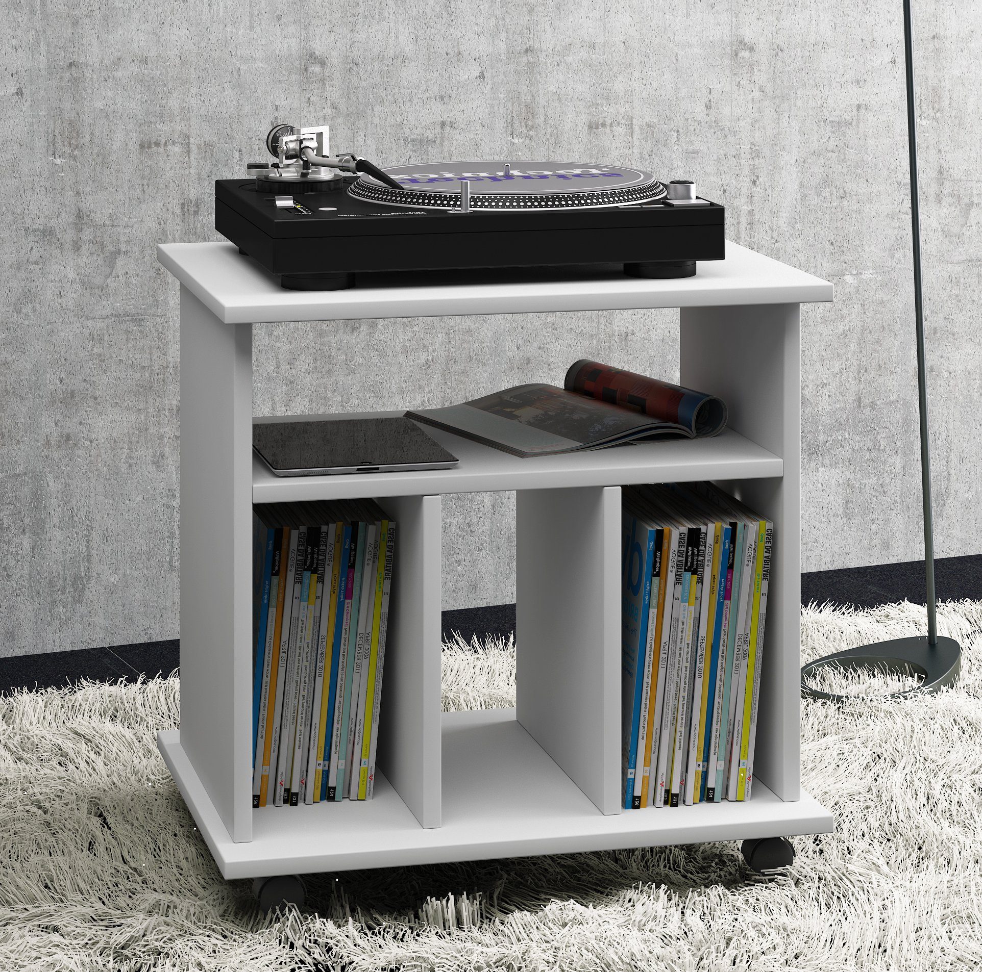 VCM TV-Rack Holz Schallplatten LP Regal günstig online kaufen